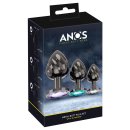 ANOS Metal Butt Plug Set Diamo