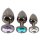 ANOS Metal Butt Plug Set Diamo